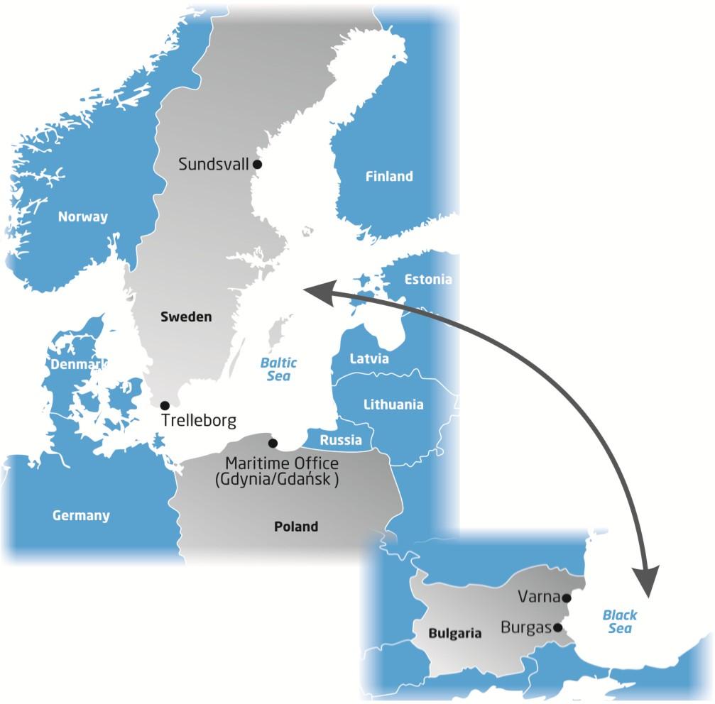 LNG in Baltic and Black Sea Ports transfer of LNG know-how The LNG in Baltic and Back Sea Ports project, could be regarded as a continuation and completion of the on-going project: LNG in Baltic Sea