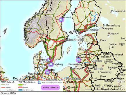 LNG in Baltic Sea Ports II Total project cost covered by this Decision: EUR