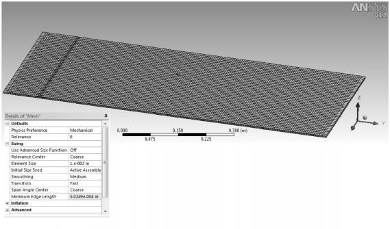 Figure 9: Mesh Sizing Then the Generate Mesh option is