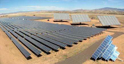 Solar Energy Status Concentrating Solar Power Nine parabolic trough plants 354 MW capacity 12-14 /kwh Photovoltaics 340 MW capacity