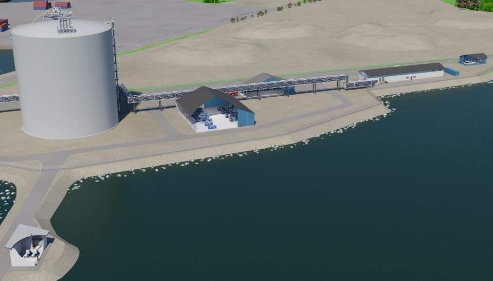 Manga, Tornio, Finland - Main data Client: Manga LNG Oy Region / Country: Tornio, Finland Scope: EPC Estimated start up: Early 2018 Tank net volume: 50 000m 3 Ship unloading rate: 3 000m 3 /h Outlet