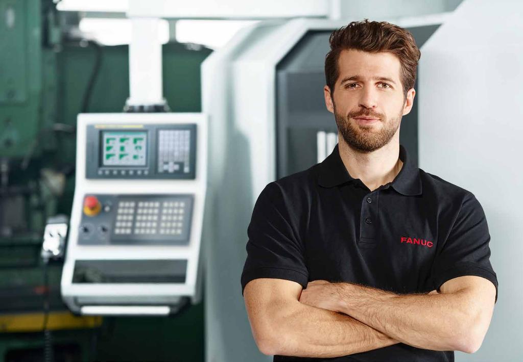 100 % FANUC experience The embodiment of over 60 years of continuous development and know-how at the cutting edge of CNC, every single FANUC CNC system and all its core components controls,