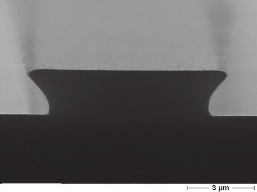 com Conventional Pattern Transfer and Single-Layer Lift-Off ma-n 400, 2 μm thick 90 s, 0 μm undercut s, μm undercut Unique features High wet and dry etch resistance Good thermal stability of the