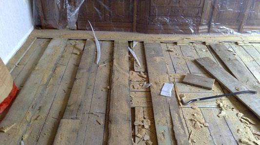 RENOVATION EXISTING TIMBER FLOORS OR CERAMIC TILES Boards fixed directly to floor joists Boards screwed