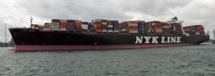 Ship performance model 6000TEU Container Draft 12m even Sea condition Beaufort
