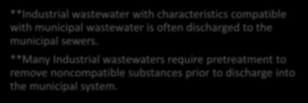 **Many Industrial wastewaters require