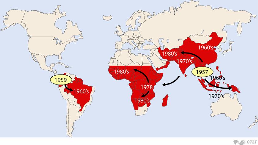 Spread of Drug-Resistant Malaria Spread