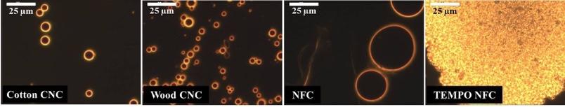 TEMPO NFC stabilized Pickering emulsions have excellent characteristics to form strong porous aerogels with thermal superinsulating properties.