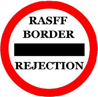 19 of 34 Rapid Alert System A border rejection notification concerns a consignment of food, feed or food contact material that was