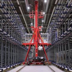 AIR CARGO TERMINALS Pallet and Container handling system of AAT includes four Elevating Transfer Vehicles (45 m height).