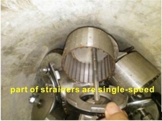 Part of strainers are single-speed, resulting in more water flow out. This might be a reason of the short operation cycle.