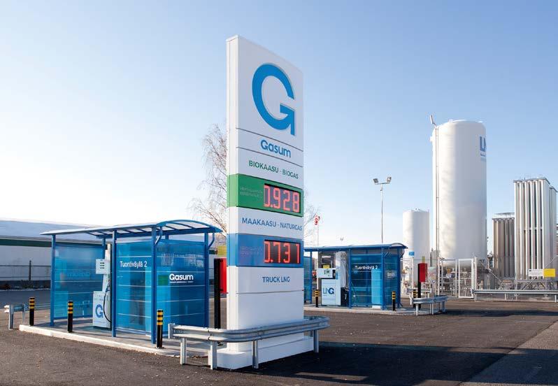 4.4.3 GAS FILLING STATION DEVELOPMENT The development of filling station network in Finland has been developing during recent years steadily and there are about 24 filling stations for CNG in the