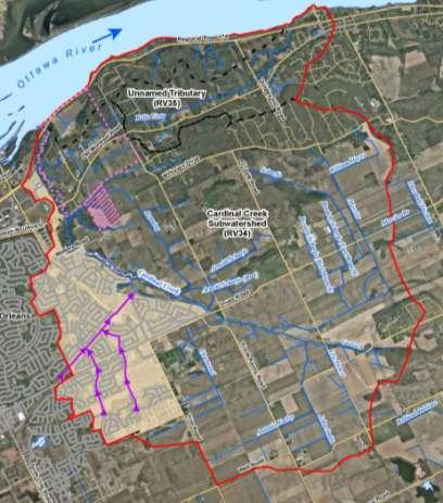 Cardinal Creek Subwatershed Study Initiated to address: Changing