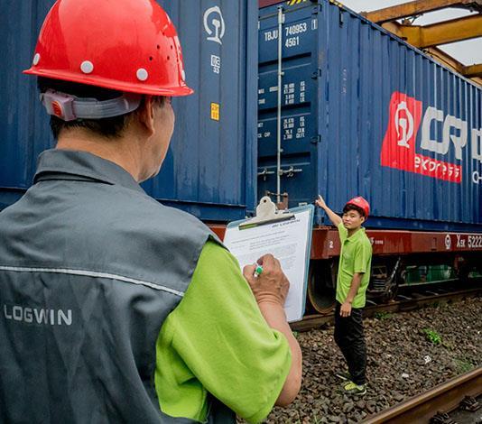 China Rail Service The trade routes in the tradition of the Silk Road are flourishing again Containerized goods are transported by rail in both directions, West- and Eastbound With