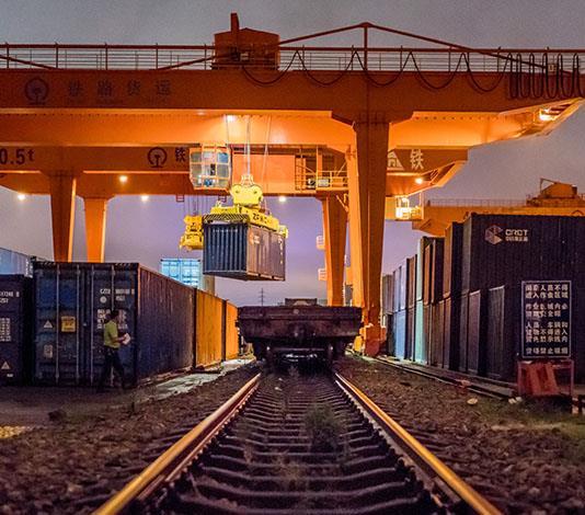 The major challenges The containers are transferred to other trains on the route due to different track widths Industrial centers in central China are better
