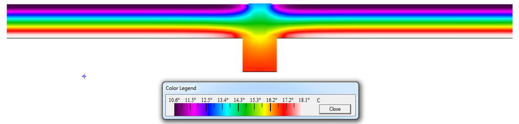 FIGURE 38 INFRARED TEMPERATURES IN OUTER WALL BY THERM Te lowest inside surface temperature is on te steel profile and amounts 6,5 C.