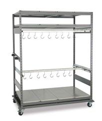 mini-racking and a back-to-back shelving, call the customer service department for compa-tibility of SR62 hanging rails. Hook for Rail SR63 50 lb.