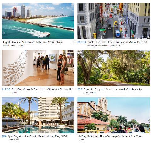 5 focus points with vibrant image(s) each Video, images, description and links to destination site Up to 10 travel deals to inspire travelers to go now Up to 5 additional thumbnail links