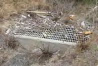 infiltration and treatment Blocked overflow grate