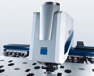 TruPunch 3000 Resource-efficient universal machine. TRUMPF is the first manufacturer in the world to offer a punching machine designed for skeleton-free processing: the TruPunch 3000.