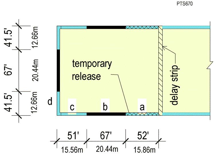 D. Verify the Adequacy of Slab to Wall Full Connection: The structural design requirements call for 150 ft (45.75 m) of shear wall connection between the slab and the wall in the long direction.