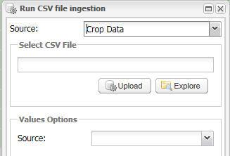 Upload CSV in Portal and run ingestion task Click on