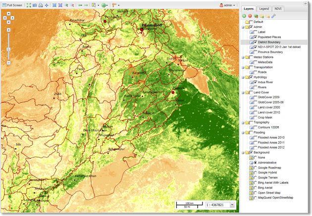 Task 2: Workflows NDVI 10 day composite images at 1km resolution.