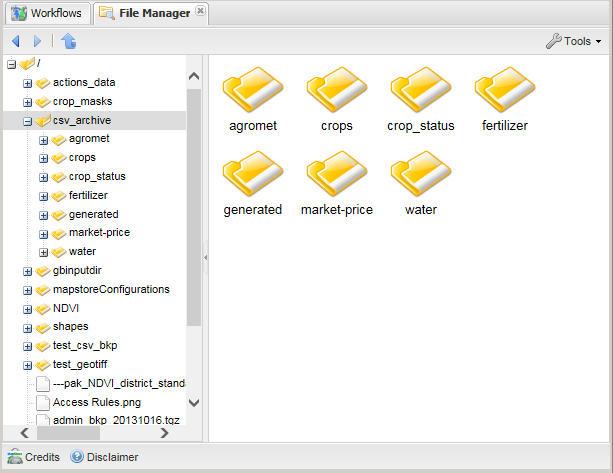 Task 4: File Manager Section for managing files in the Crop