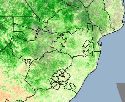 North West Province: MODIS-NDVI Time Series Source:
