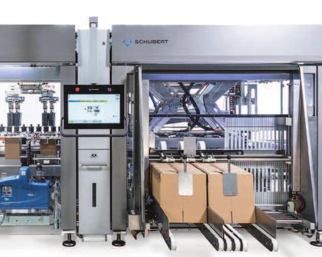 ADVERTISEMENT HIGHLIGHT PACKAGING Schubert-Cosmetics Fully automated adjusted to a wide range of format sizes: RSC carton magazine and erecting tool.