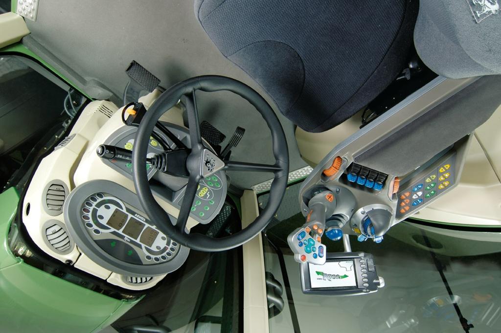 2) Software applications in tractors Human-Machine Machine-Interface (HMI) Dashboard Graphical display systems (terminal) Operator panels (armrest) Multifunction levers Warning and error indication