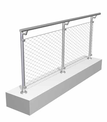 Q-line: EASY Q-WEB specs 36 Q-designs by Q-railing This attractive web of intertwined stainless steel cables is light weight for a more easy installation, yet capable of handling an extremely high