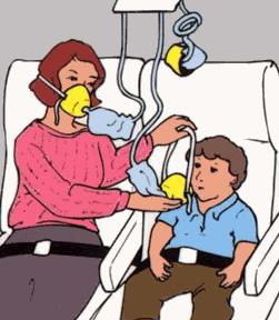 in the event the oxygen masks fall from the ceiling, put