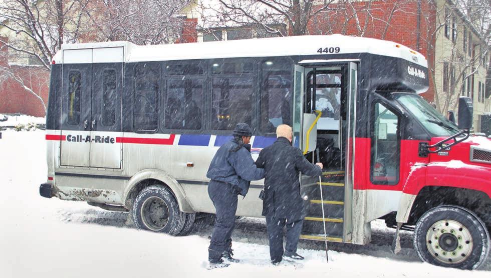 Metro Call-A-Ride typically provides curb-to-curb service.
