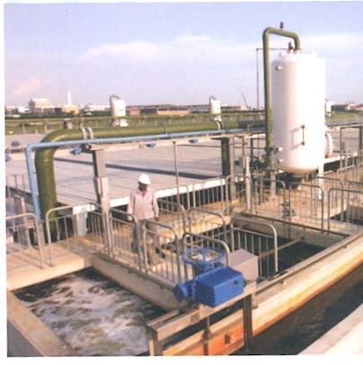 grease and suspended solids via coagulation and flotation process Sand filtration - remove finer