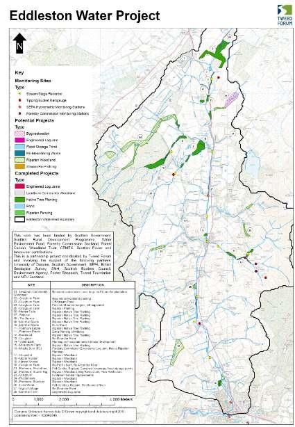 Eddleston Water Project The main aim is to investigate if changes to land use management and the restoration