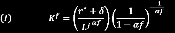 Steady State Equation System Capital