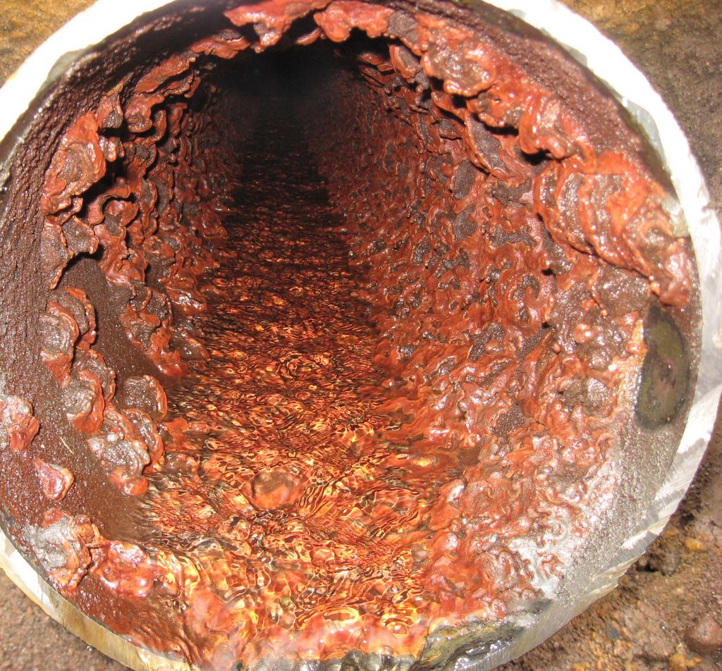 Determining rates of buried pipe corrosion, degradation of existing tuberculation, and disinfection by-product (DBP) formation under changing water quality in very old infrastructure presents complex