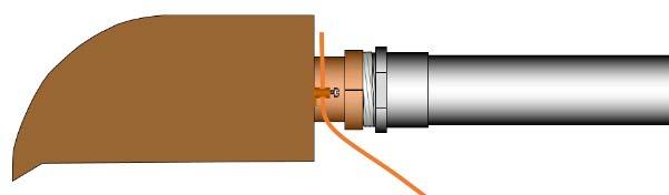 Use Teflon pipe tape and connect a Schedule 40-1 ½ PVC male threaded coupling to the 1.