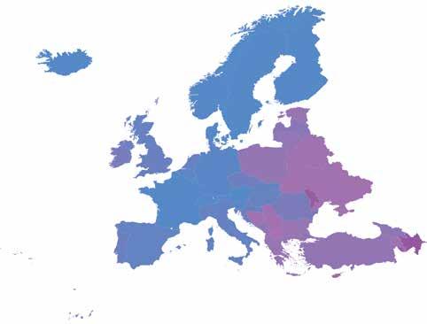 2.2 Regional Evaluation Europe Europe features high degree of economic integration, sound energy and electricity infrastructure, fundamental establishment of the synchronous power grid