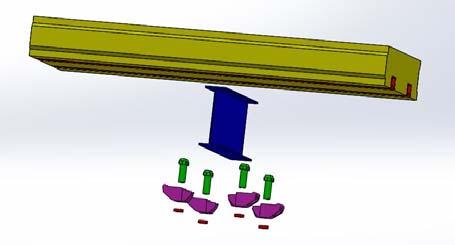 of the components Proposed DfD System Clamp precast planks to steel beams/girders in a steel