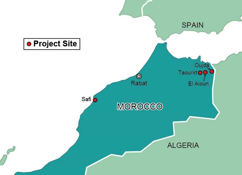 1. Project Description Location of Project Site Water Purification Plant in Oujda 1.