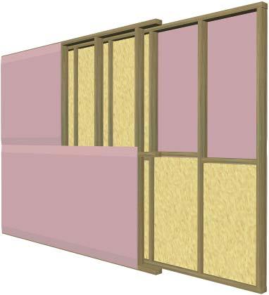 3.3.3 Timber Separating Walls CONSTRUCTION DETAILS 246 INTRODUCTION Timber double stud walls are commonly used as separating walls, providing fire safety and acoustic separation between dwellings.