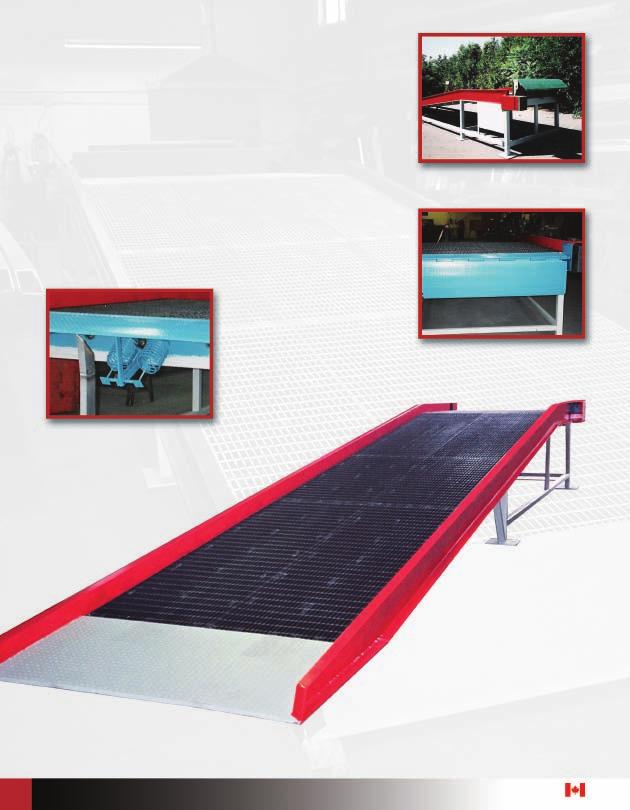 STATIONARY STEEL YARD RAMPS Rampmaster s Stationary Steel Yard Ramp will eliminate those difficult and time consuming shipping and receiving problems.