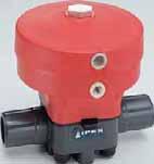 VM SERIES PNEUMATIC DIAPHRAGM VALVES - NORMALLY OPEN (AIR TO AIR) PNEUMATIC Pressure: up to 150 psi at 73 F depending on the size Size: 1/2" 4" End Connection Size EPDM Viton PTFE 106 DIAPHRAGM