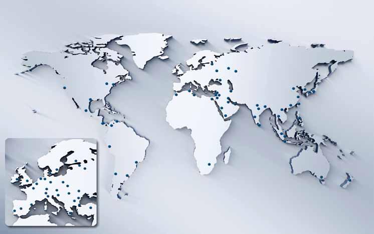 Know-how meets Service With service centers all over Europe, North and South America, Asia and Oceania an efficient global technical support is guaranteed.