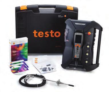 The testo 350: Performance Summary at a Glance Test up to six gases simultaneously, or swap sensors out for additional parameters: O 2, CO, CO low, NO, NO, SO, H S, CO, low 2 2 2 CH (total