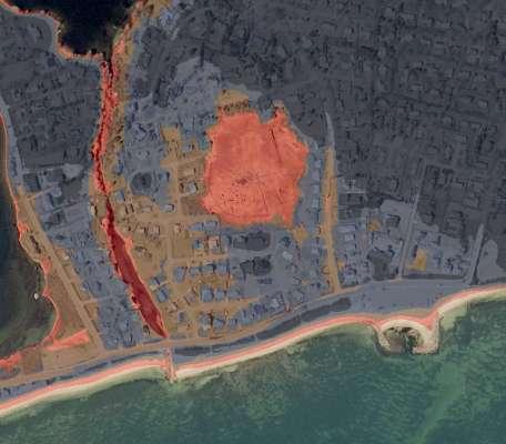 Coastal Morphology Estimated from LiDAR Data Seawater inundation, 6-foot SLR