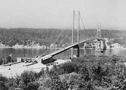 Tacoma Narrows bridge (1940) Western Washington