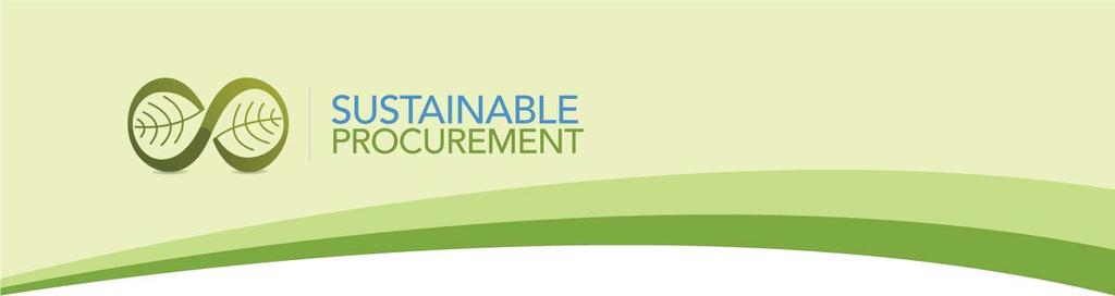 Province of Nova Scotia Sustainable Procurement Policy the path towards